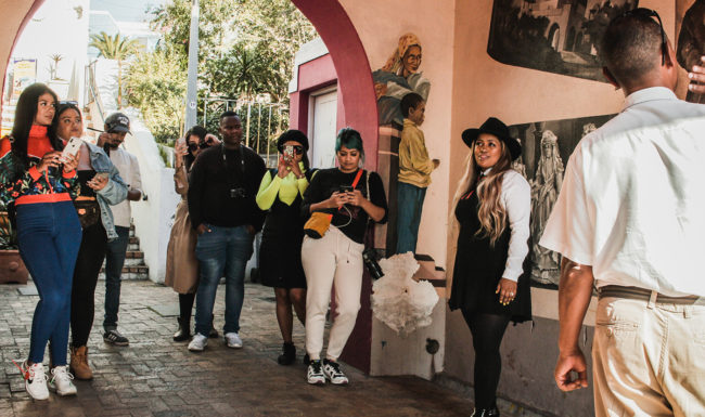 Tourist exploring Cape Town